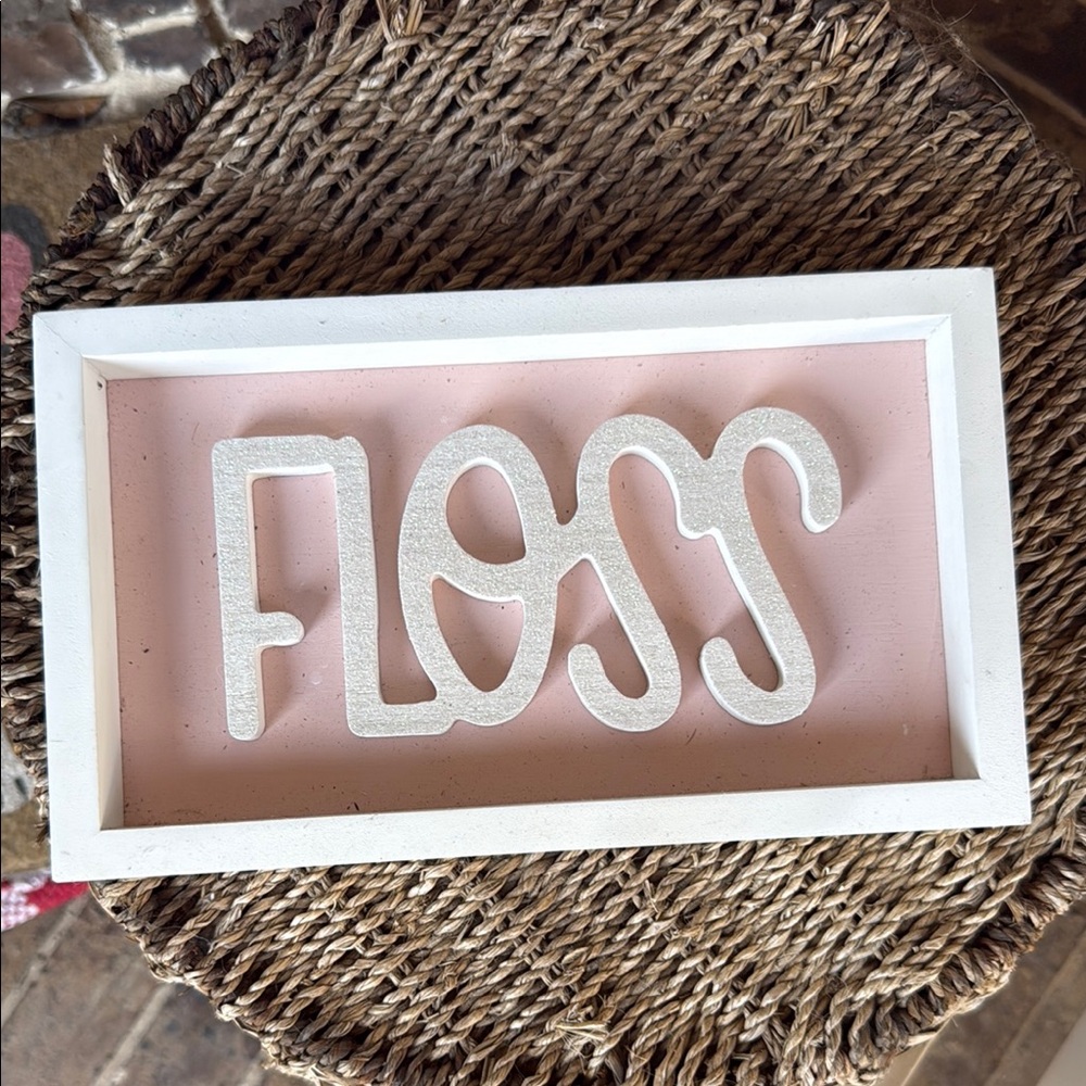 Girls bathroom decor sign